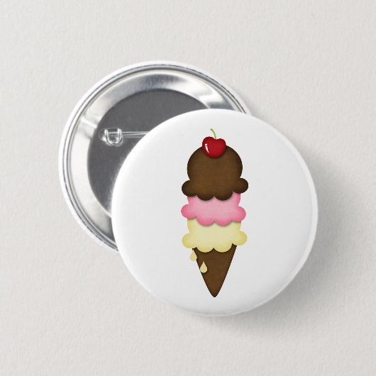 Eistüte Button (Vorne & Hinten)