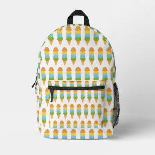 Eistüte farbig bedruckter rucksack