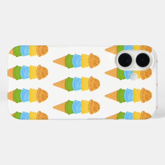 Eistüte farbig Case-Mate iPhone hülle (Rückseite (Horizontal))