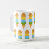 Eistüte farbig kaffeetasse (Vorderseite Links)