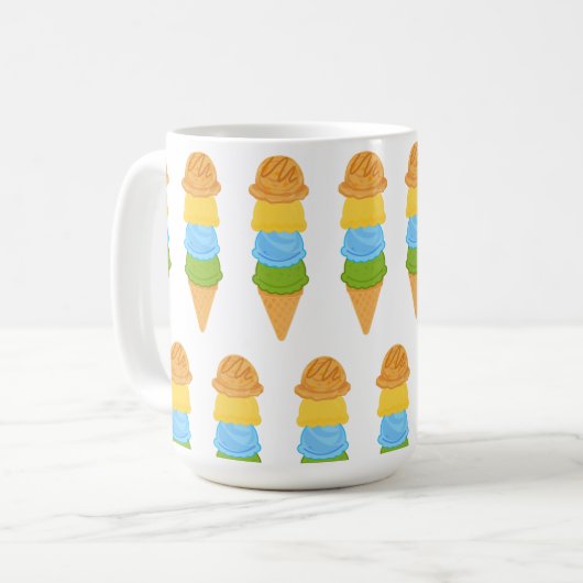 Eistüte farbig kaffeetasse (Vorderseite Links)