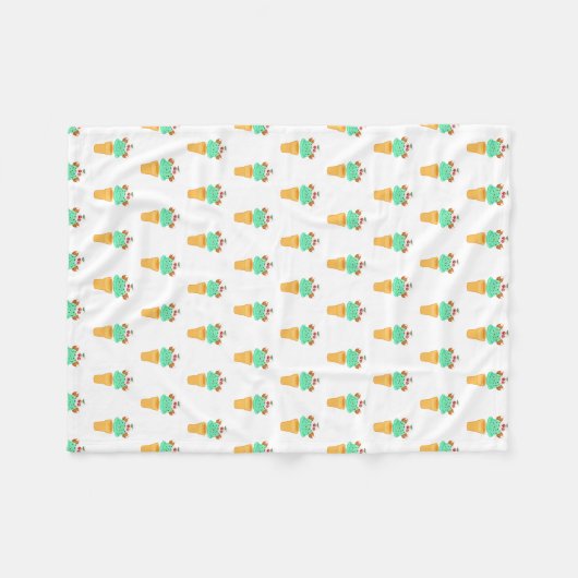 Eistüte Fleecedecke (Vorderseite (Horizontal))