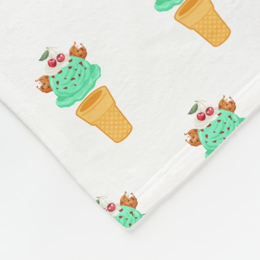 Eistüte Fleecedecke (Ecke)