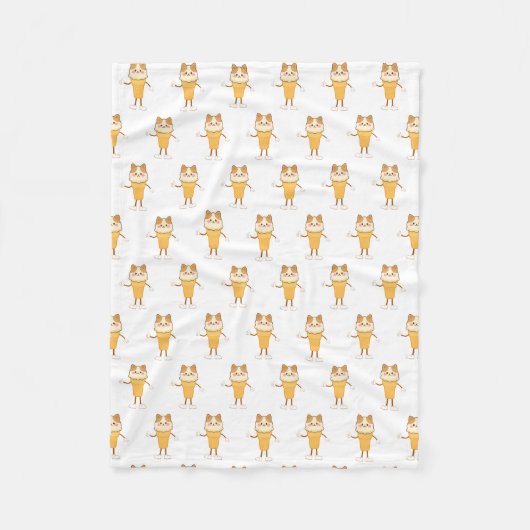 Eistüte Fleecedecke (Vorderseite)