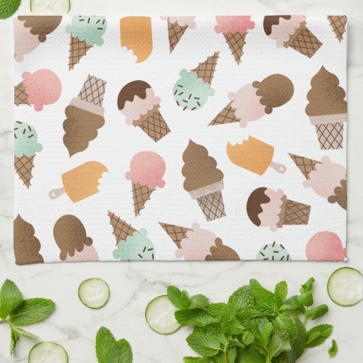 Eistüte-Geschirrtuch Geschirrtuch (Gefaltet)