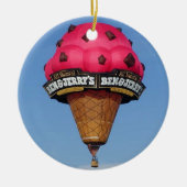 Eistüte-Heißluft-Ballon Keramikornament (Vorne)