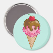 Eistüte Magnet (Vorderseite/Rückseite)