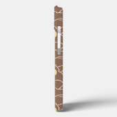 Eistüte-Muster auf Brown Case-Mate iPhone Hülle (Rückseite / Links)
