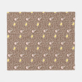 Eistüte-Muster auf Brown Fleecedecke (Vorderseite (Horizontal))