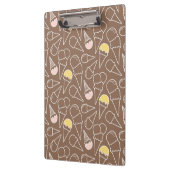 Eistüte-Muster auf Brown Klemmbrett (Links)