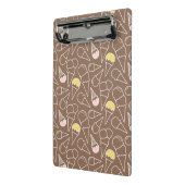 Eistüte-Muster auf Brown Mini Klemmbrett (Gewinkelt2)