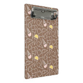 Eistüte-Muster auf Brown Mini Klemmbrett (Schrägansicht)