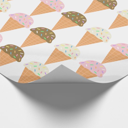 Eistüte-Packpapier Geschenkpapier (Ecke)