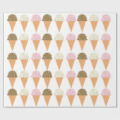 Eistüte-Packpapier Geschenkpapier (Flach)