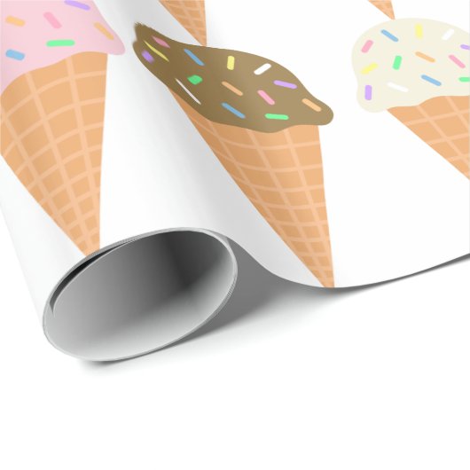 Eistüte-Packpapier Geschenkpapier (Rolleneckpunkt)