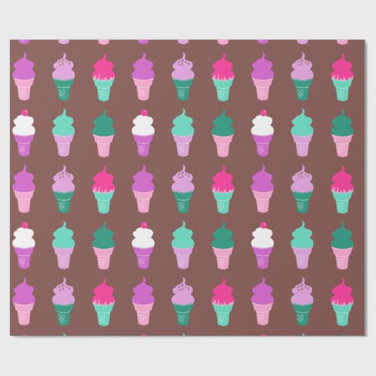 Eistüte-Packpapier Geschenkpapier (Flach)