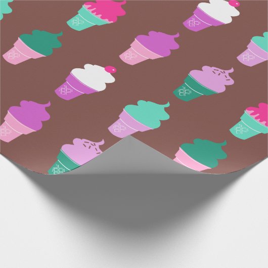 Eistüte-Packpapier Geschenkpapier (Ecke)