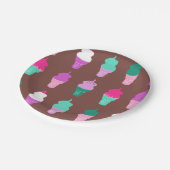 Eistüte-Pappteller Pappteller (Schrägansicht)