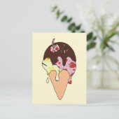 Eistüte Postkarte (Stehend Vorderseite)