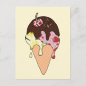 Eistüte Postkarte (Vorderseite)