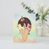 Eistüte Postkarte (Stehend Vorderseite)