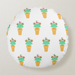 Eistüte Rundes Kissen