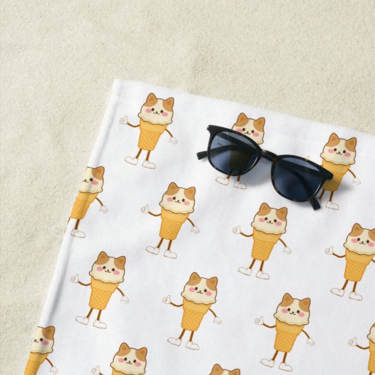 Eistüte Strandtuch (Beispiel)