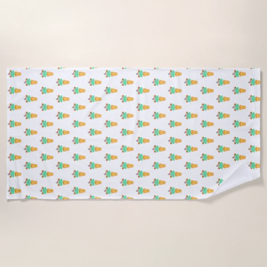 Eistüte Strandtuch (Vorderseite)