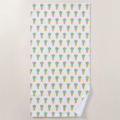 Eistüte Strandtuch (Vorderseite)