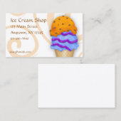 Eistüte Visitenkarte (Vorne/Hinten)