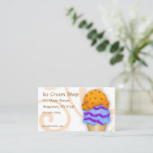 Eistüte Visitenkarte (Stehend Vorderseite)