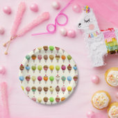 Eistüte würzt Muster Pappteller (Party)