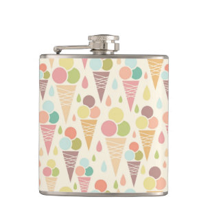 Eistütemuster Flachmann