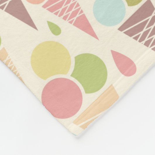 Eistütemuster Fleecedecke (Ecke)