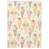 Eistütemuster Klemmbrett (Rückseite)