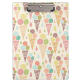 Eistütemuster Klemmbrett (Vorderseite)