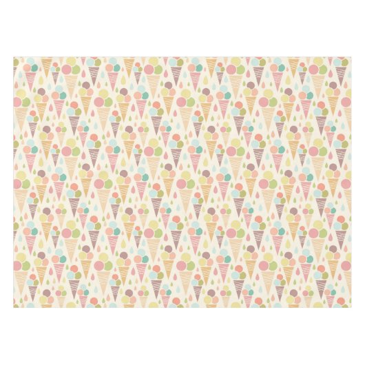 Eistütemuster Tischdecke (Vorderseite (Horizontal))