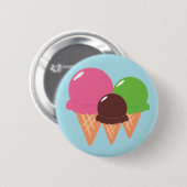 Eistüten Button (Vorne & Hinten)