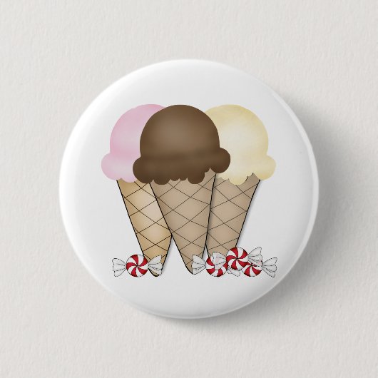 Eistüten Button (Vorderseite)