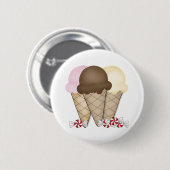 Eistüten Button (Vorne & Hinten)