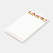 Eistüten Post-it Klebezettel (angewinkelt)