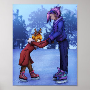 Eisübungen Skaten Poster