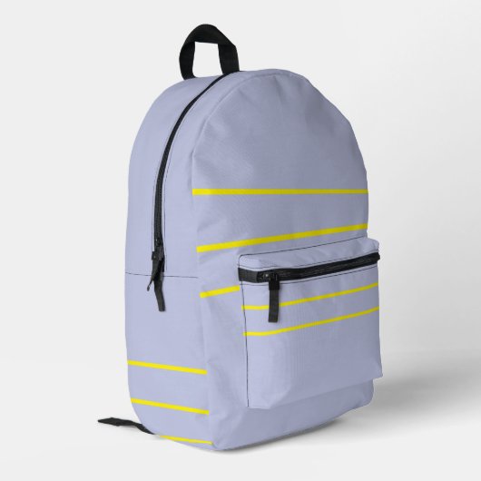 Eisviolett  Gelb  Bedruckter Rucksack (Rückseitige Ecke links)