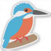 Eisvogel Aufkleber (Vorderseite)