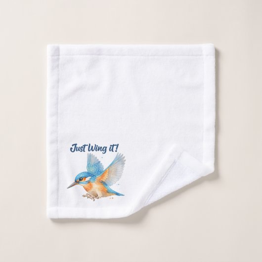 Eisvogel-Badehandtuch-Set Badhandtuch Set (Waschlappen)