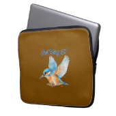 Eisvogel-Badmatte Laptopschutzhülle (Vorderseite Links)