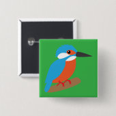 Eisvogel Button (Vorne & Hinten)