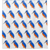 Eisvogel Design Duschvorhang (Vorderseite)