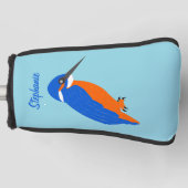 Eisvogel-Design Golf Headcover (Vorderseite)