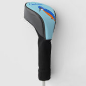 Eisvogel-Design Golf Headcover (angewinkelt)